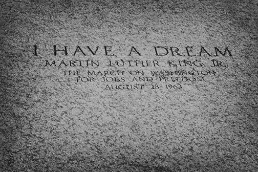 I have a dream inscription